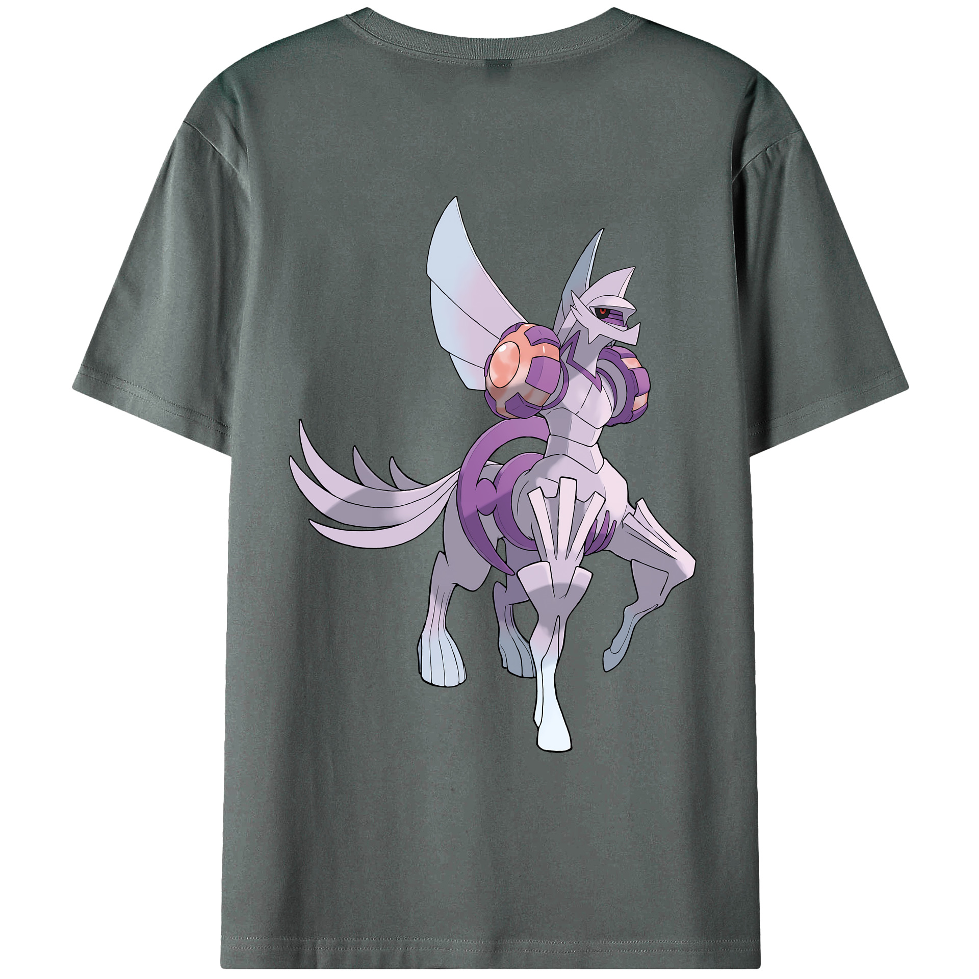 （画像用） ポケットモンスター Pokémon 綿100％ メンズ半袖Tシャツ（バックプリント） 通気性